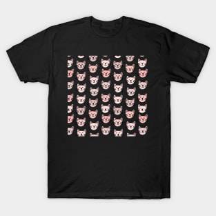 Cute cat pattern in white T-Shirt